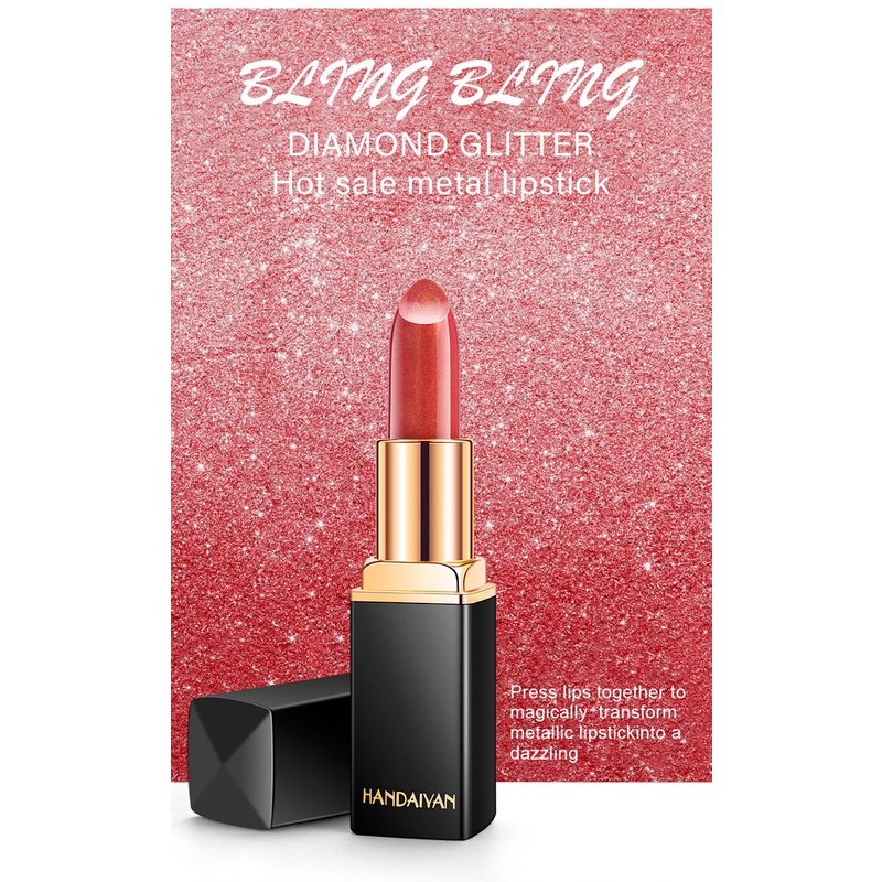 Son Môi Màu Nhũ Kim Tuyến Kháng Nước Lâu Trôi TSLM2 2022