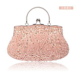 Túi xách công chúa đính hạt cườm (hàng đặt trước 9-12 ngày)