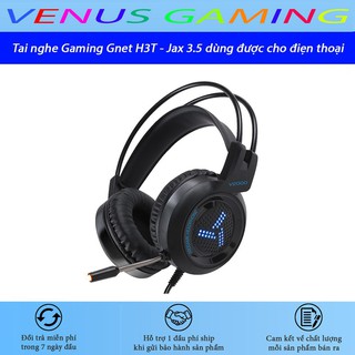 Tai Nghe chụp tai Gnet H3T Có Mic - Màu đen và đỏ - Đèn led đổi màu - Dùng được cho điện thoại
