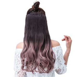 Bộ Tóc Giả 5 Kẹp Dài Uốn Xoăn Thời Trang Cho Nữ