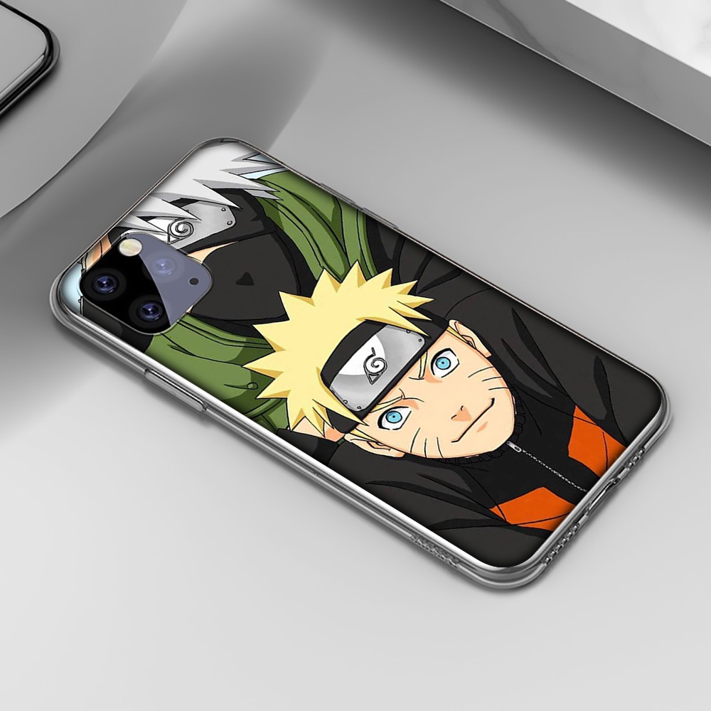 Ốp Điện Thoại Trong Suốt Hình Akatsuki NARUTO Sasuke Cho iPhone 7 8 Plus 11 Pro Max RCZ4