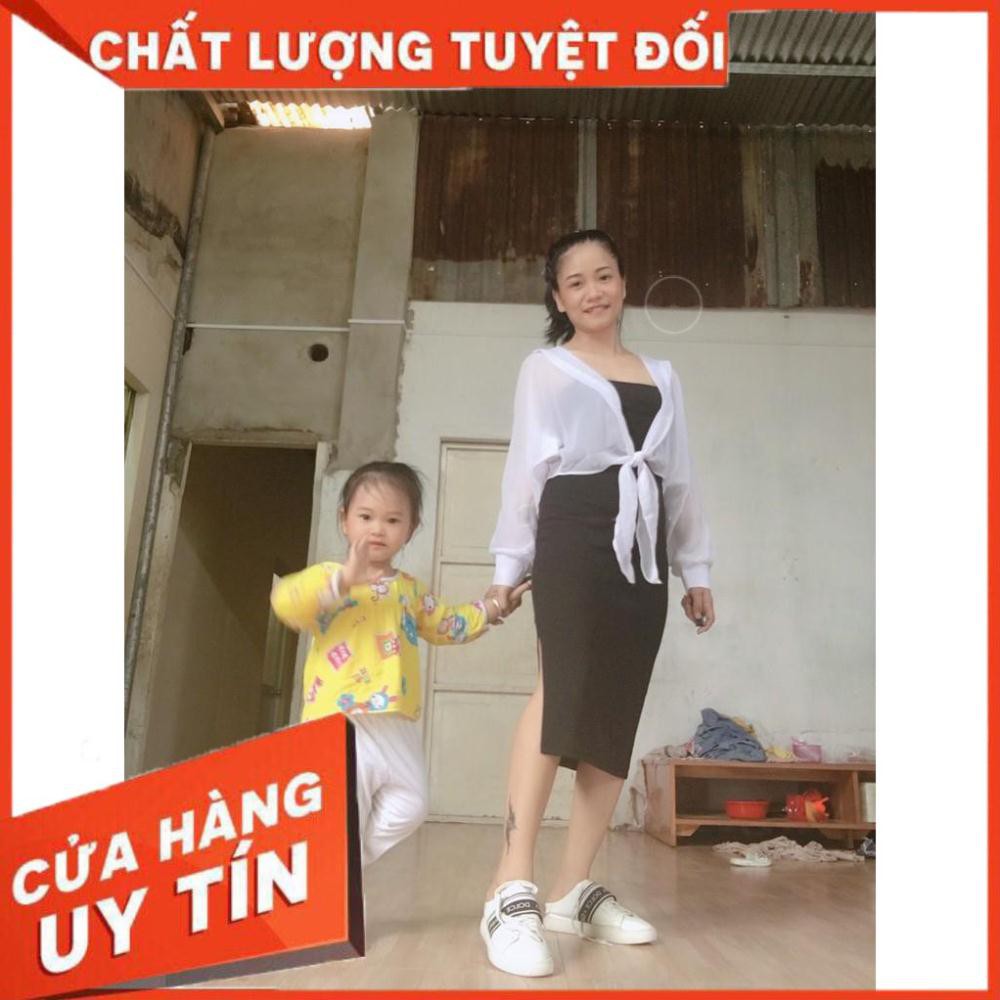 [SANG TRỌNG] -   Đầm Body Kèm Áo Sơ Mi Mẫu Mới Cực Đẹp (ĐEN)