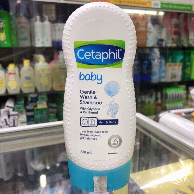 Cetaphil baby tắm gội cho bé Gentle wash & Shampoo