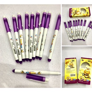 Hộp 10 bút mực tím bebe fl 04 - bút dạ kim mực tím