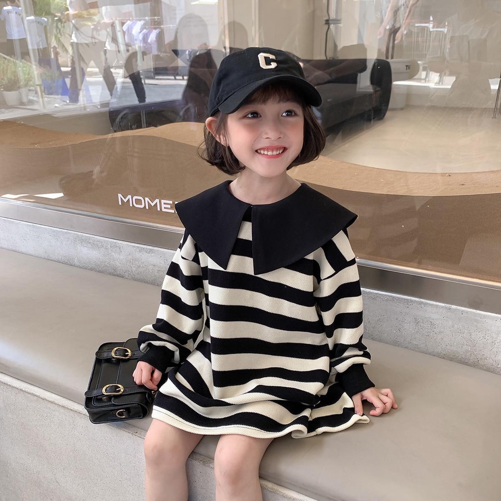 Áo Sweater Cotton Nguyên Chất Tay Dài Phong Cách Hàn Nhật Mới 2022 Cho Bé Gái