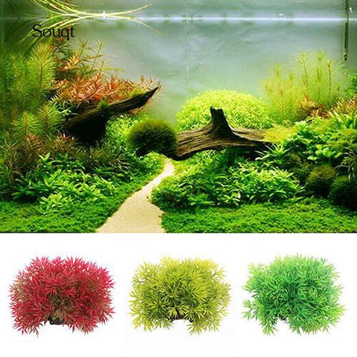 Cây nhân tạo màu sắc tươi sáng độc đáo dùng trang trí bể cá cảnh