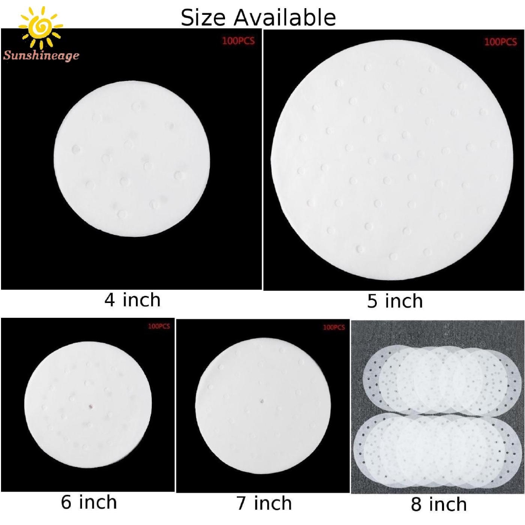 Set 100 Giấy Lót Hấp Bánh Chống Dính Tiện Dụng
