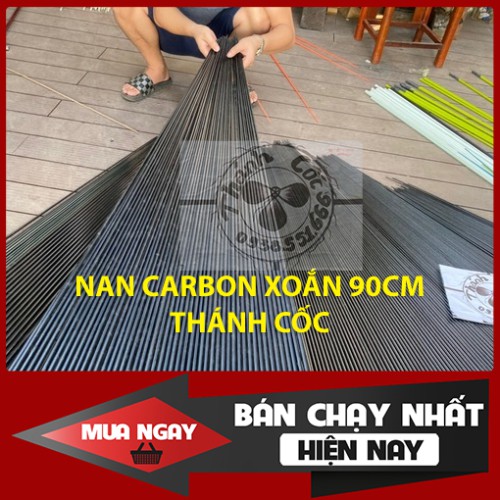 NAN CACBON XOẮN 80CM - LÀM ĐUÔI - LÀM DIỀU TỪ 1,6-2M - THÁNH CỐC