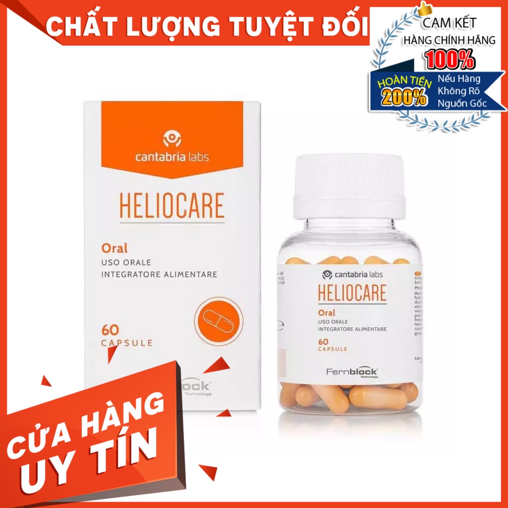 HÀNG NHẬP KHẨU - Viên uống chống nắng ngăn ngừa lão hoá Heliocare Ultra 60 viên