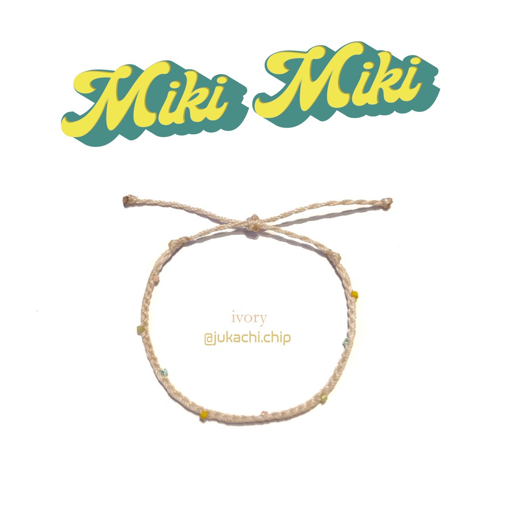 Vòng tay sợi mảnh  kết hạt miyuki handmade - Miki Miki