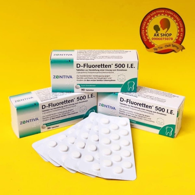 Vitamin D3 Đức Fluor 90v hàng chuẩn hãng