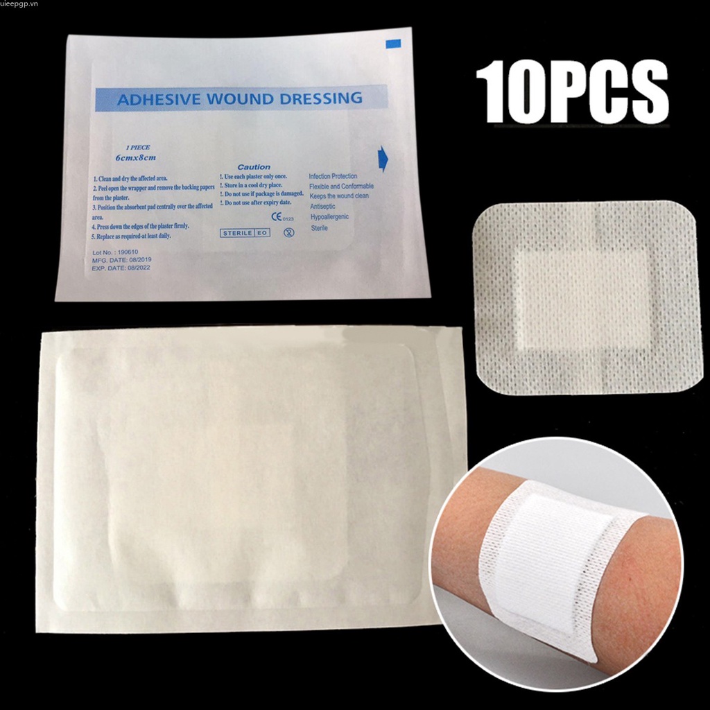 Set 10 miếng dán vết thương bằng vải không dệt tiện dụng