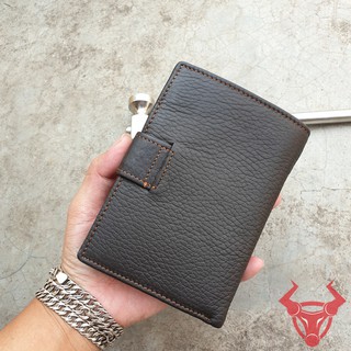 Ví Đứng Nút Bấm Da Bò Thật VDB21-NĐ