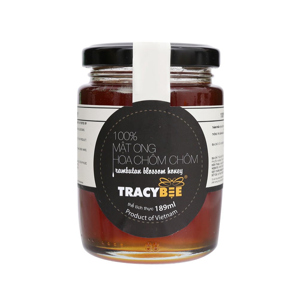 [189ml – Hoa Chôm Chôm] Mật ong tự nhiên [VN] TRACYBEE Rambutan Blossom Honey (alc-hk)