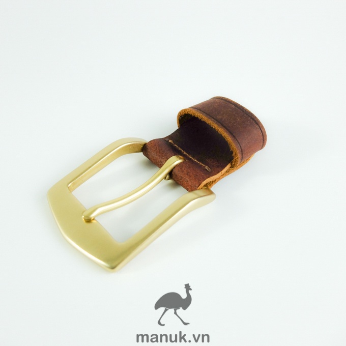 Mặt thắt lưng nam đồng đúc BN3 | Bộ đầu khoá thắt lưng đồng đúc dùng cho bảng dây 3.8cm - 3.9cm