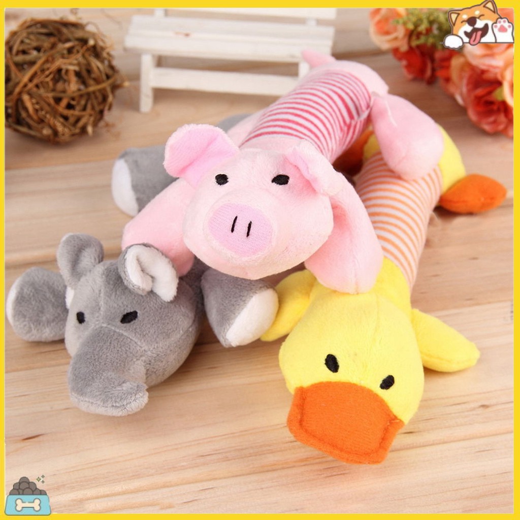 Đồ Chơi GặM HìNh Con Heo / Voi / Vịt Có TiếNg Kêu Cho Thú Cưng