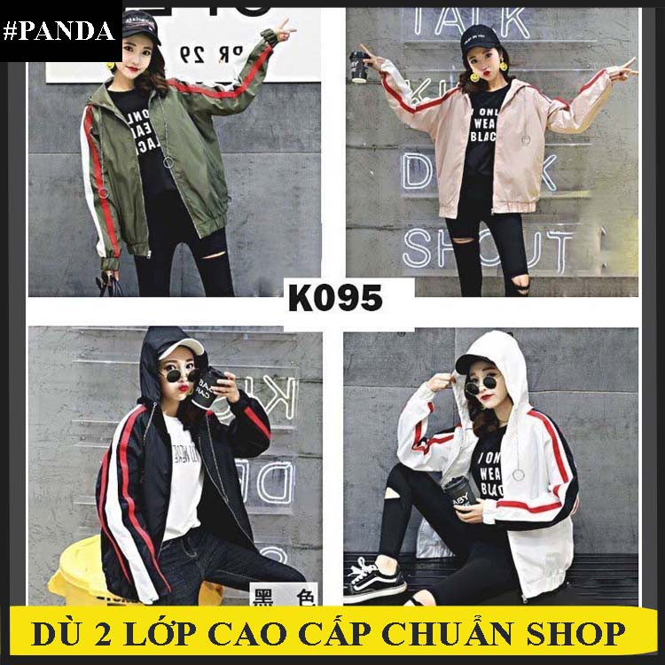 ÁO KHOÁC DÙ NỮ SỌC TAY ÁO CAO CẤP TN02 - MUA NGAY