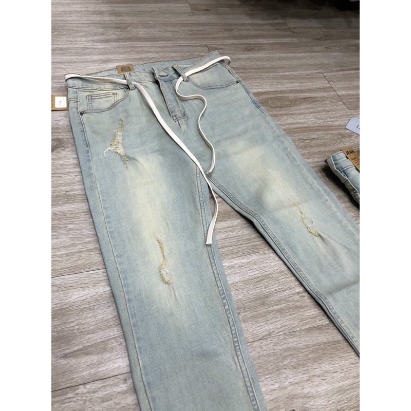 Quần Jean Nam Rách Xước Màu Đẹp, Chất Co Giãn Cao Cấp, Dáng Ôm, Dễ Phối Đồ Dành Cho Nam, Cam kết Không Phai Màu | BigBuy360 - bigbuy360.vn
