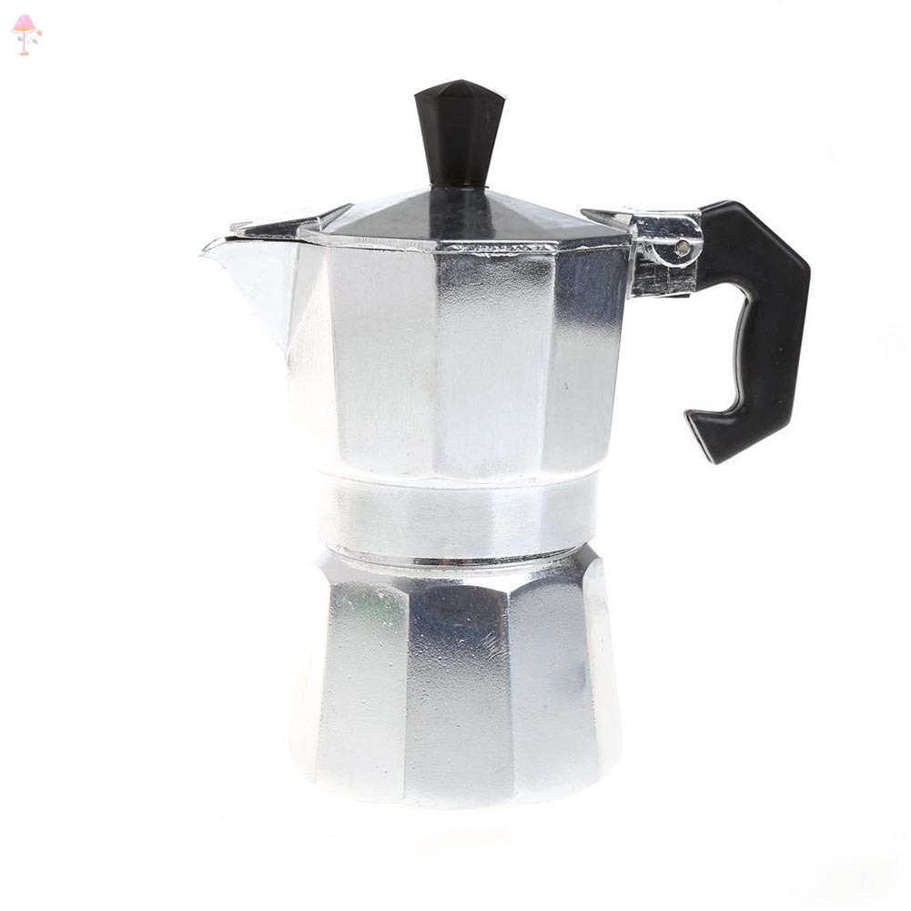 Bình pha cà phê Moka Espresso làm từ nhôm bền bỉ sử dụng tại nhà/văn phòng