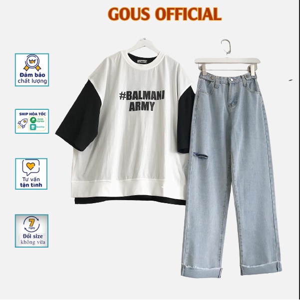 Quần Jean Nữ Nút Eo Quần Bò Nữ Rách Ống Suông Dài Form Rộng Màu Xanh Nhạt Lưng Cao HEYA Thời Trang Hàn Quốc Ulzzang 2626