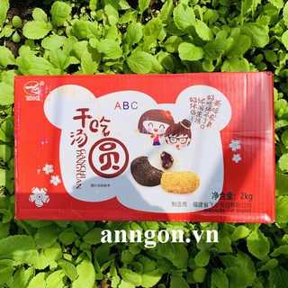 Thùng 2 kg bánh mochi đài loan mix 4 vị