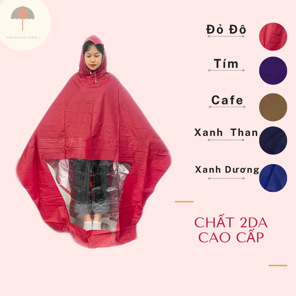 [Sỉ IB]Áo mưa cao cấp 🌟 𝐅𝐫𝐞𝐞𝐬𝐡𝐢𝐩 🌟 áo mưa vải dù 2 da chất xịn 1 đầu 2 đầu có tay kín người không thấm nước