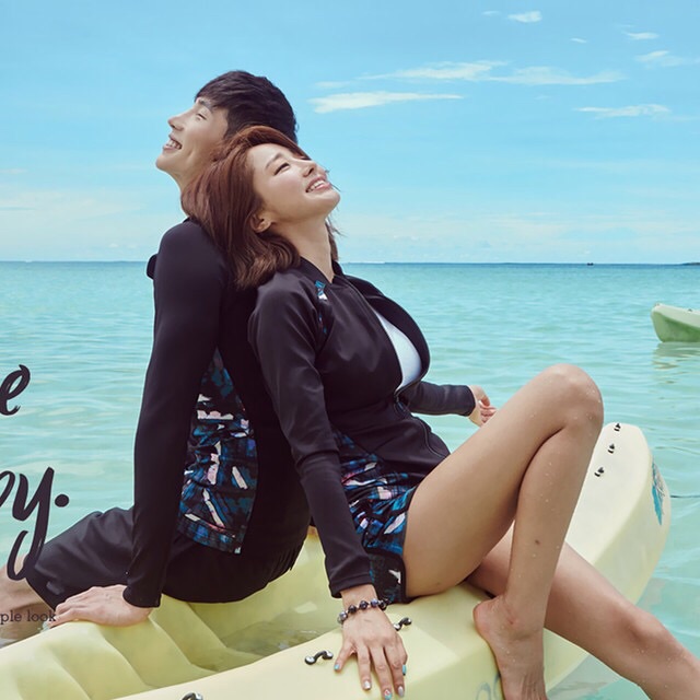 Bikini tay dài nữ quần đùi hot 2019