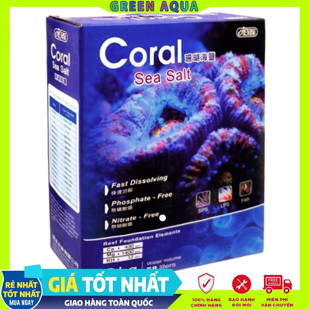 ISTA - Coral Sea Salts  | Muối pha nước biển cho hồ san hô cá biển