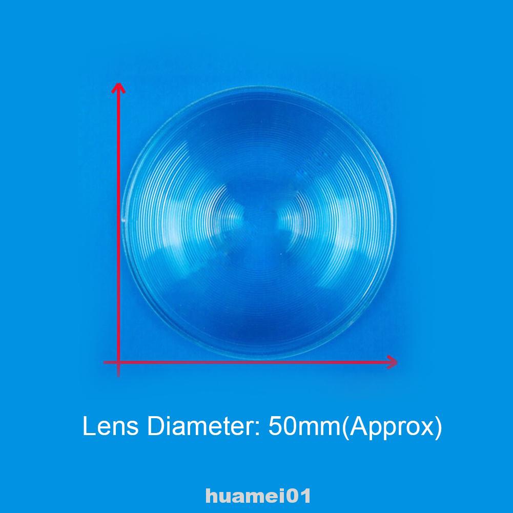 1 Pair 50x80mm Fresnel Lens VR Flat Transparent Round Replacement For Google Cardboard