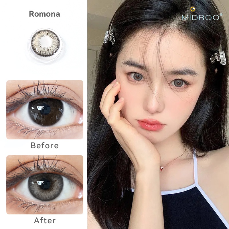 Kính áp tròng Midroo 14.2mm mềm mại phong cách âu mỹ