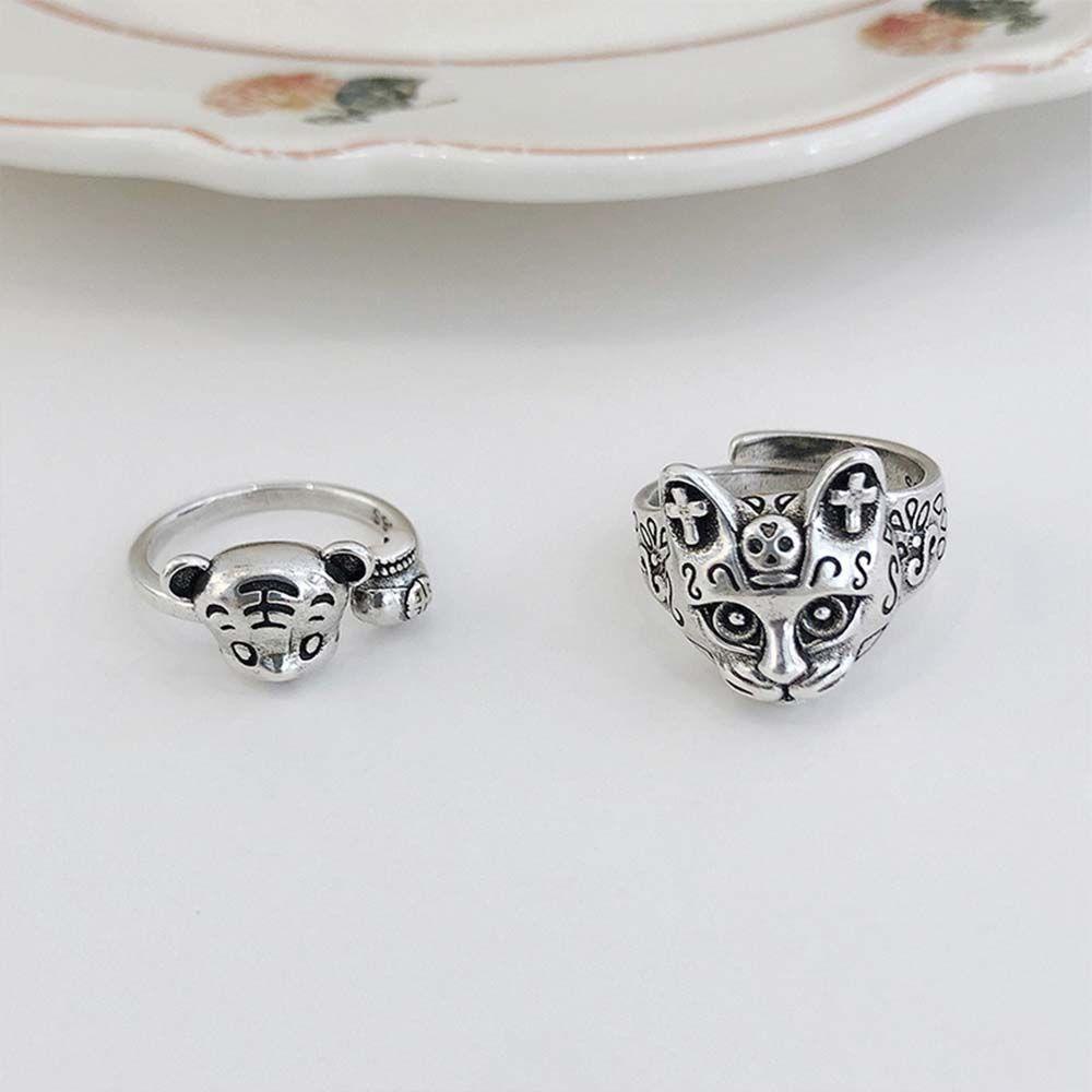 Nhẫn Hở Thủ Công Thiết Kế Dễ Thương Phong Cách Vintage