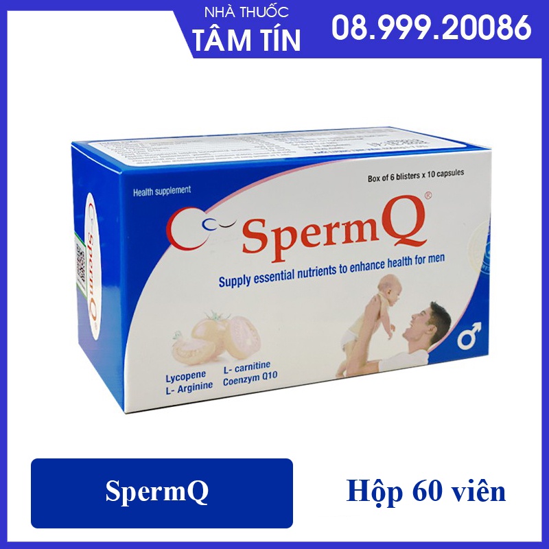 SpermQ hộp 60 viên [chính hãng, date mới nhất]