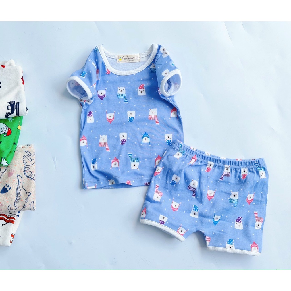 Bộ Borip Bé Trai Quần Đũng Họa Tiết Đáng Yêu, Chất Liệu Co Giãn Thấm Hút HM143-Homi Kids