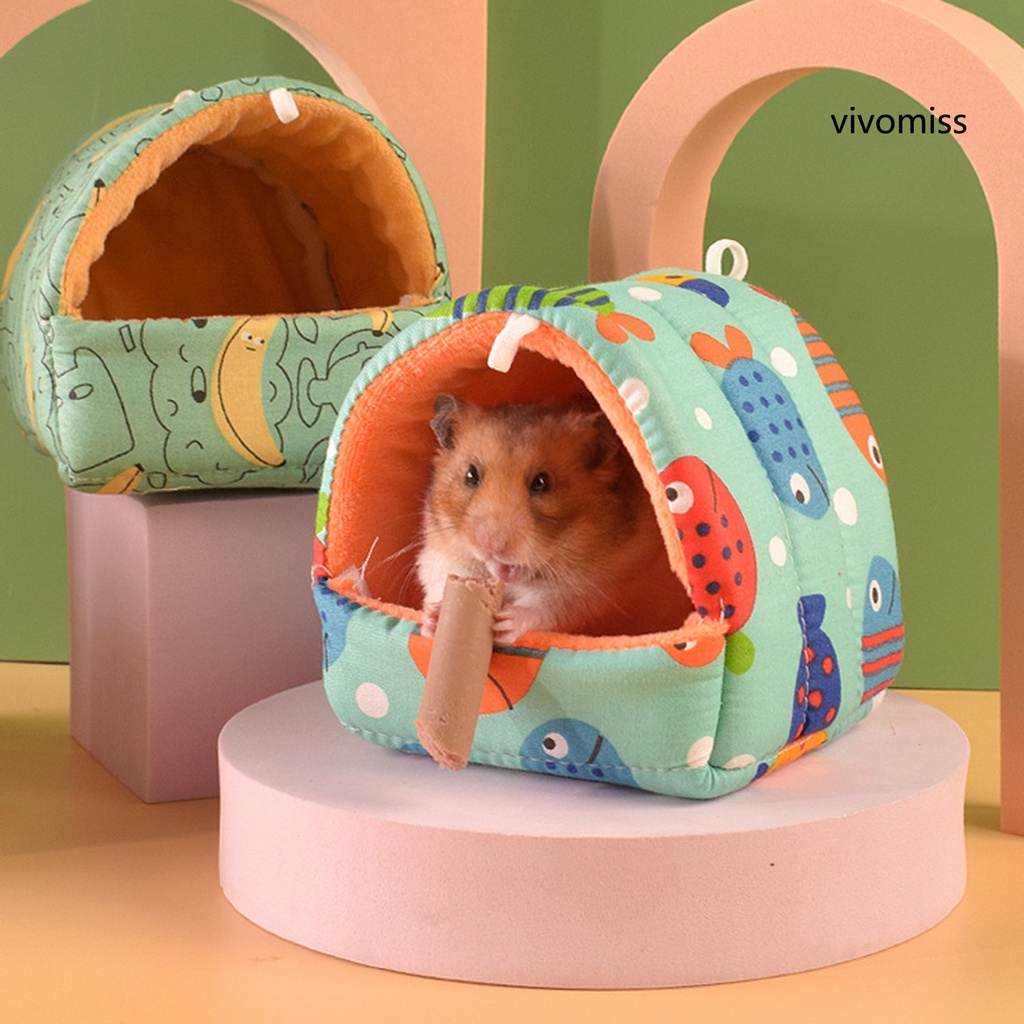 Nhà cho chuột hamster/thú cưng họa tiết hoạt hình dễ thương