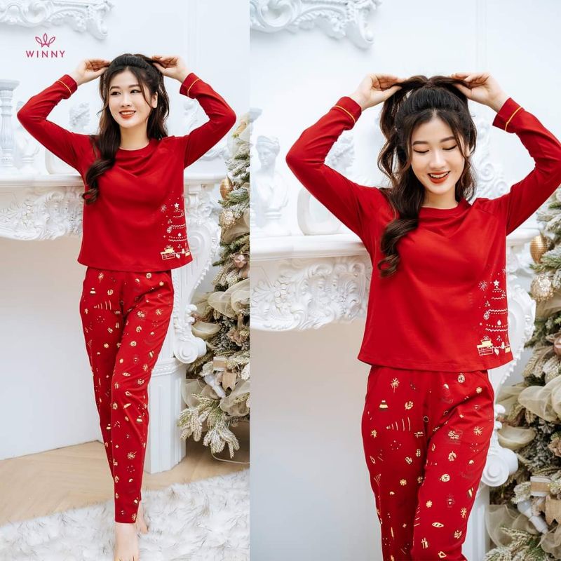 Bộ mặc nhà áo dài tay quần dài Winny 21582 Giá 589,000đ