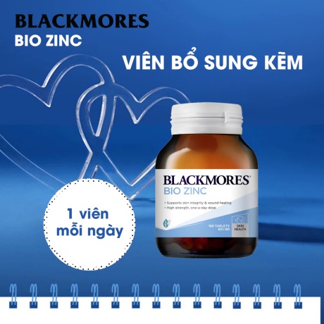 [Hàng Chuẩn ÚC] Blackmores Bio Zinc - Viên uống bổ sung kẽm tự nhiên 84 viên DATE 2023