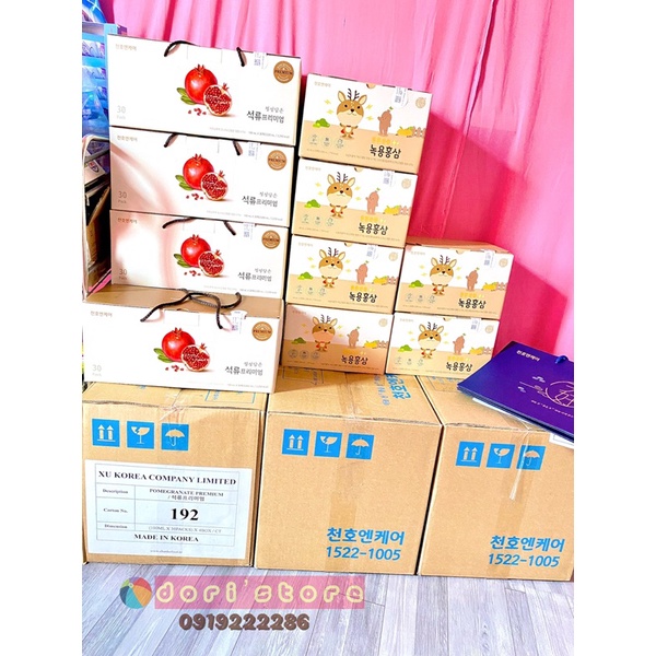 1GÓI HỒNG SÂM LỰU PERU COLLAGEN CHUNHO