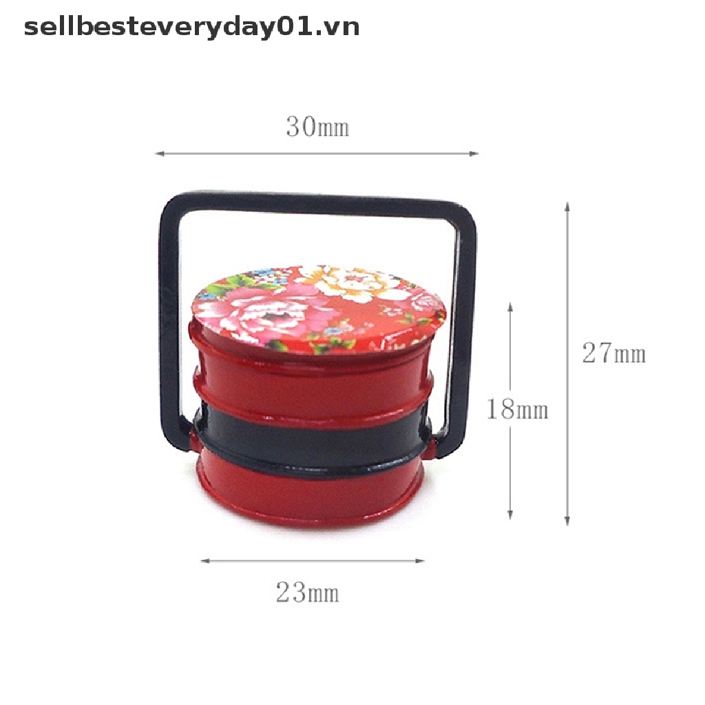 Mô Hình Rổ Đựng Thức Ăn Vặt Mini Bằng Hợp Kim Tỉ Lệ 1: 12 Trang Trí Nhà Búp Bê