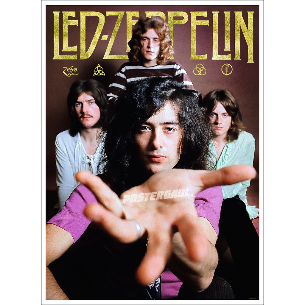 Áp Phích Đèn Led Zeppelin Fjp375-47 X 65 cm