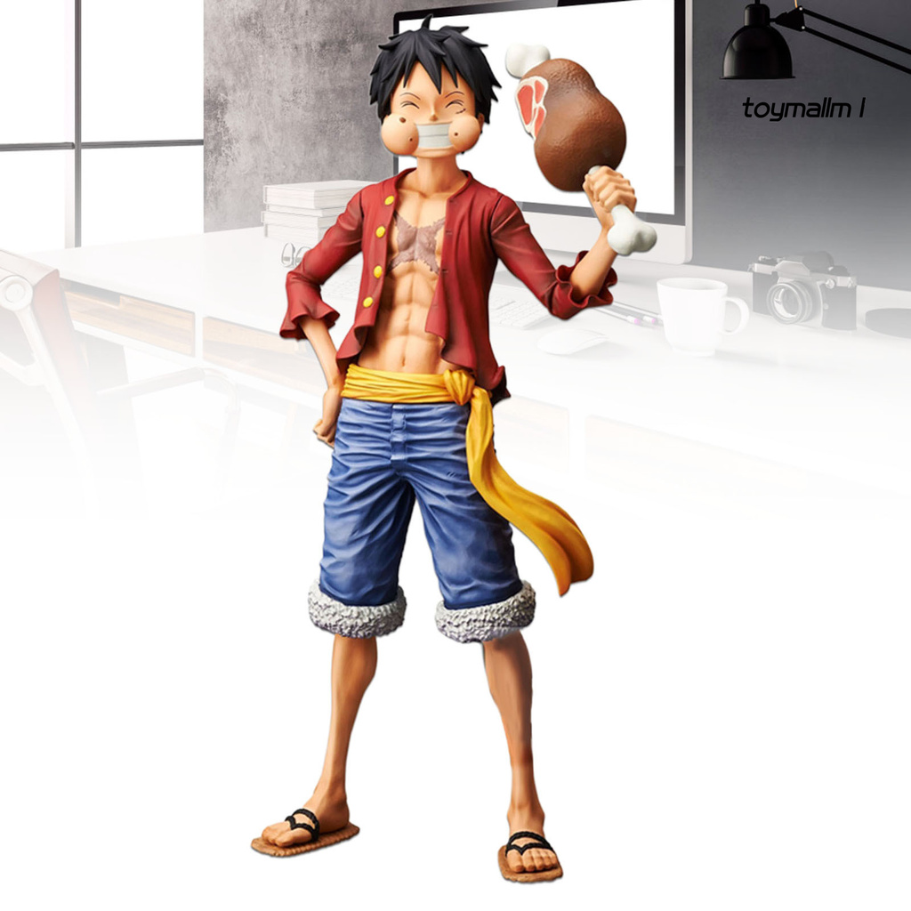 toymall Kids Anime Cartoon One Piece Luffy Figure Model Toys Set Display Mold Ornaments