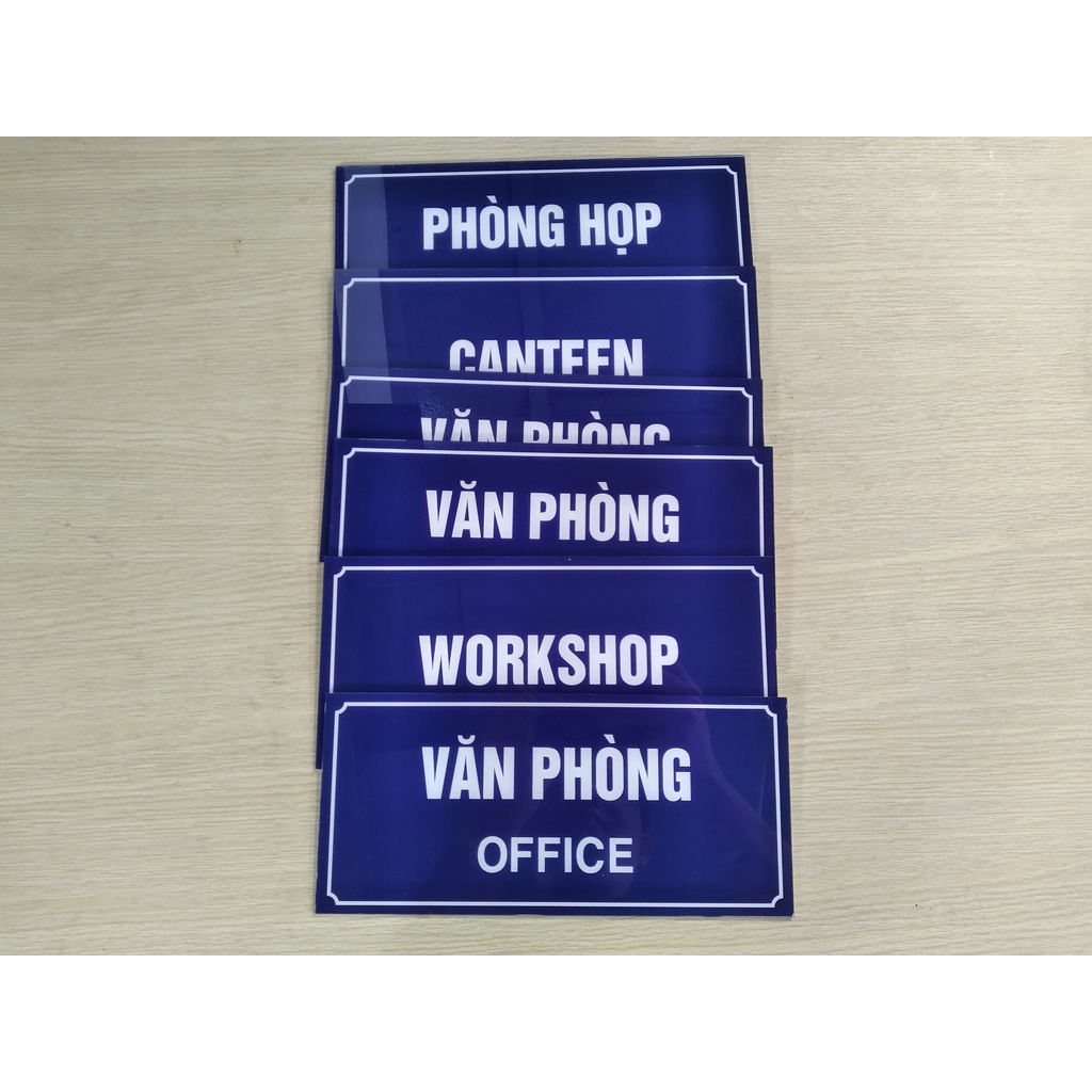 Bảng phòng ban mica, bảng tên phòng bằng mica - Hỗ trợ giao hàng 2h