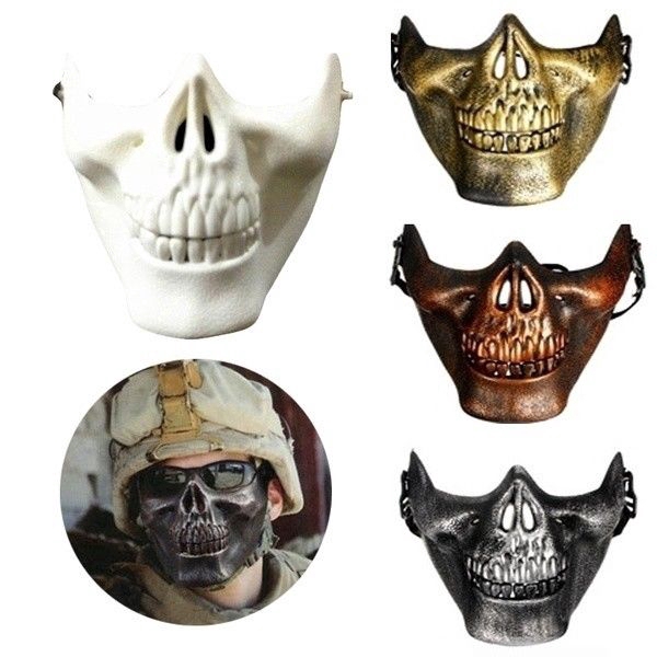 Mặt nạ nửa mặt hình đầu lâu thiết kế 3D sành điệu