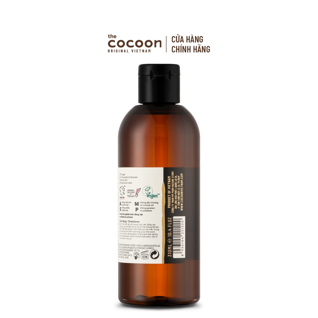 HÀNG TẶNG KHÔNG BÁN - Bigsize Nước bí đao cân bằng da (toner) Cocoon giảm dầu và mụn 310ml