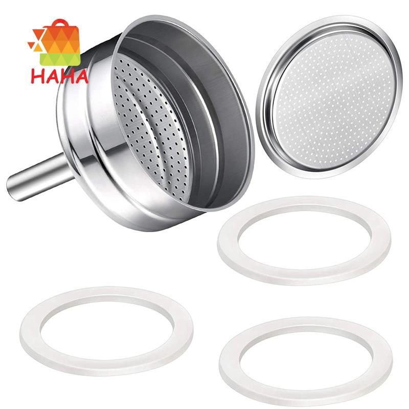 Bộ 3 Phễu Thay Thế Bằng Nhôm Cho Máy Pha Cà Phê Moka Express