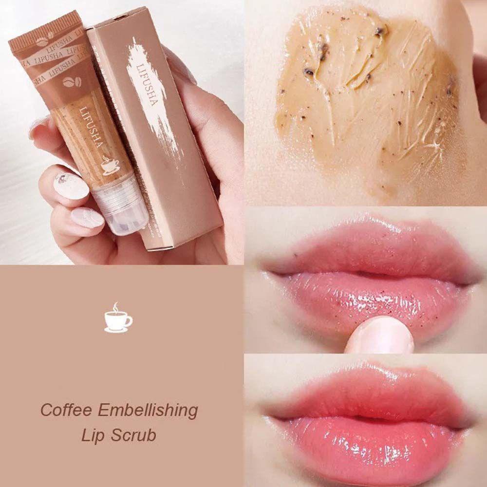 Mặt Nạ Môi Tẩy Tế Bào Chết Chống Khô Môi Mềm Mại Màu Cà Phê