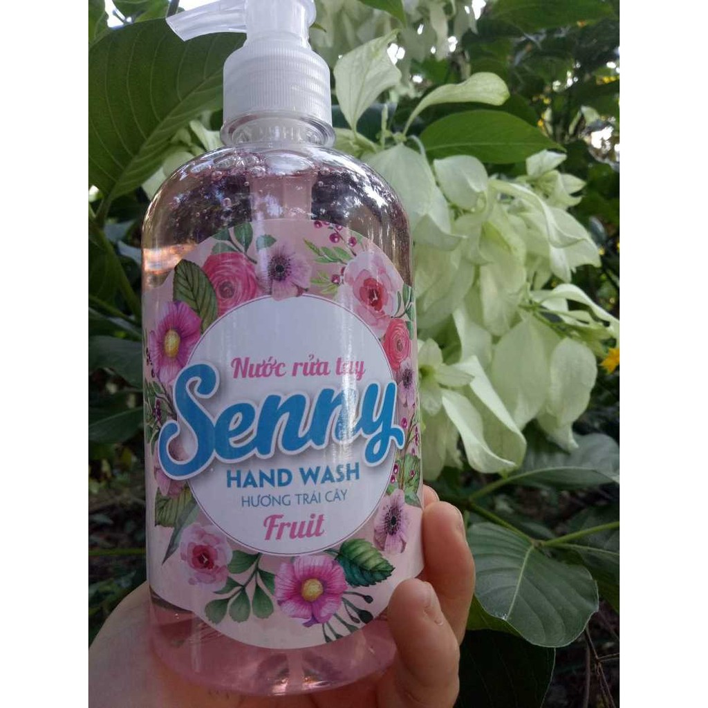 Nước rửa tay Senny hương hoa quả 500ml (màu hồng)