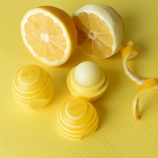 Beautyboxhn [ son dưỡng môi eos lip balm sphere | lemon twist spf15]