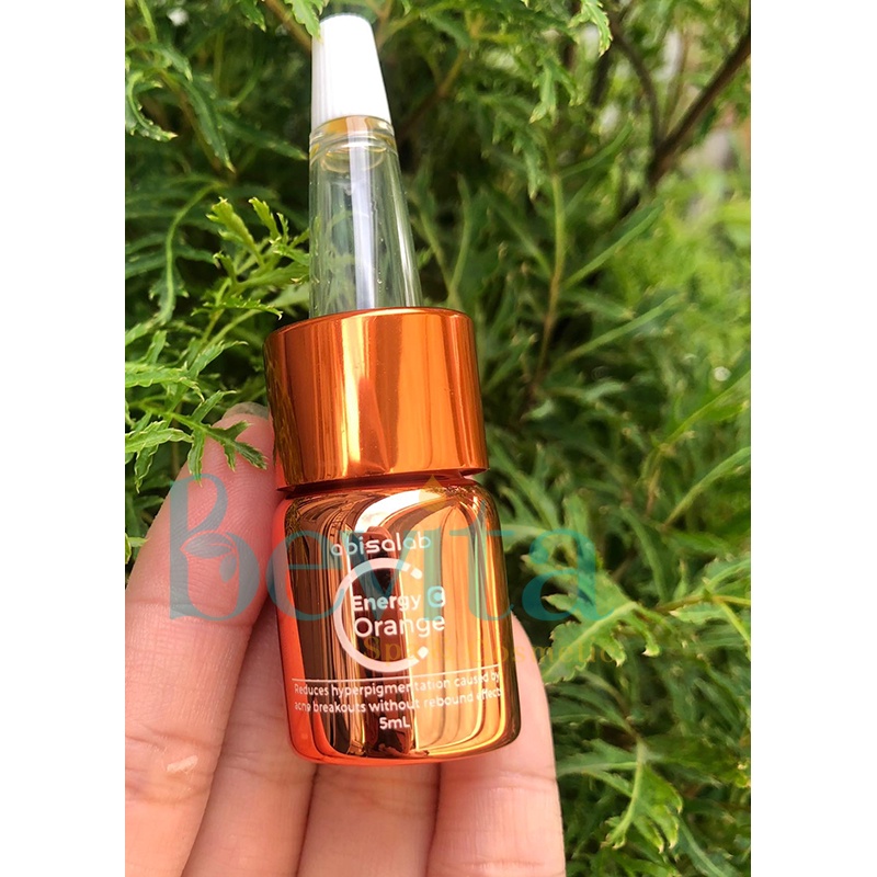 Serum giảm mụn đường cam Abisalab Energy Orange 5ml, serum giảm mụn viêm, mụn đầu đen và bã nhờn - Bevita