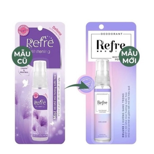 [MẪU MỚI] Xịt khử mùi hương nước hoa Mentholatum Refre 30ml