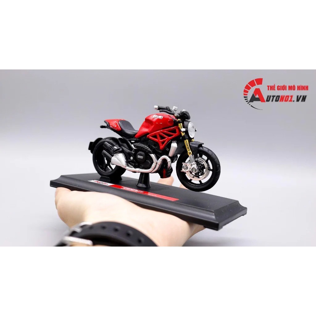 MÔ HÌNH XE DUCATI MONSTER 1200S RED 1:18 MAISTO 1023